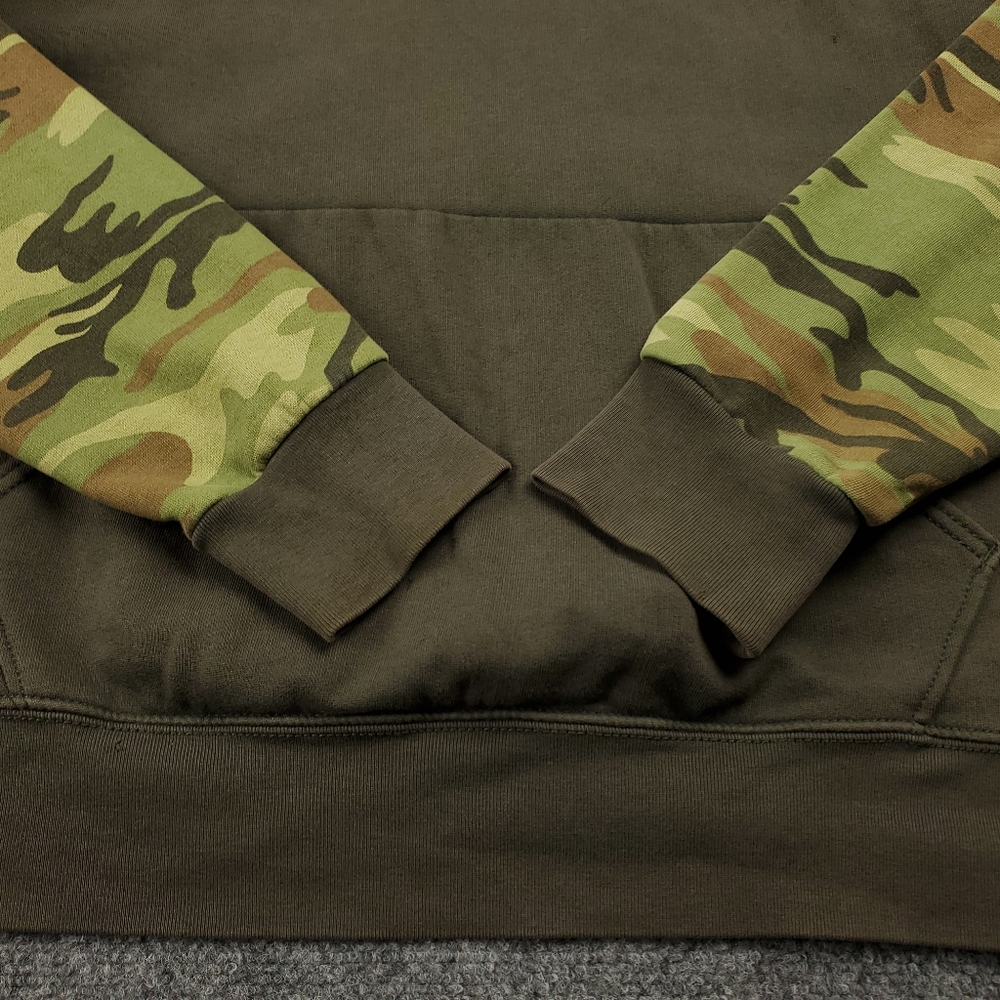 Denim & Supply Ralph Lauren Hoodie XL Camo Sweatshirt American Flag Y2K Grunge - Picture 3 of 8